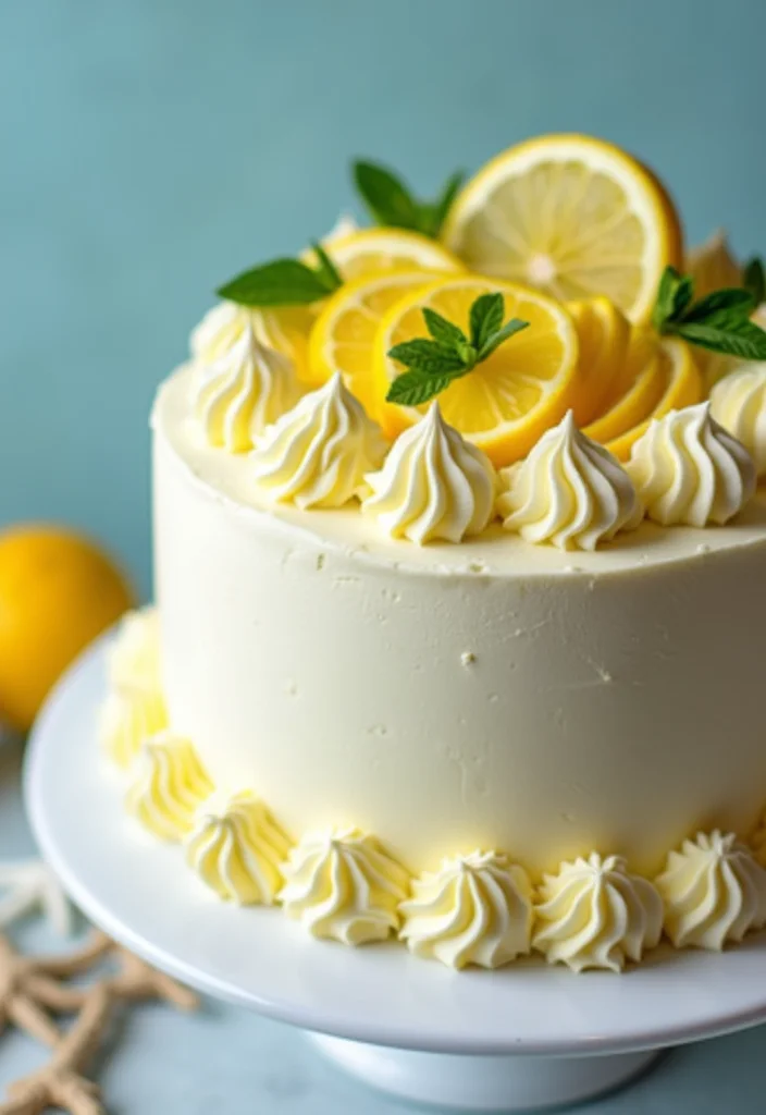 10 Stunning Surf Cakes That Will Make Your Summer Parties Epic (You Won't Believe #5!) - 7. Seaside Lemon Cake