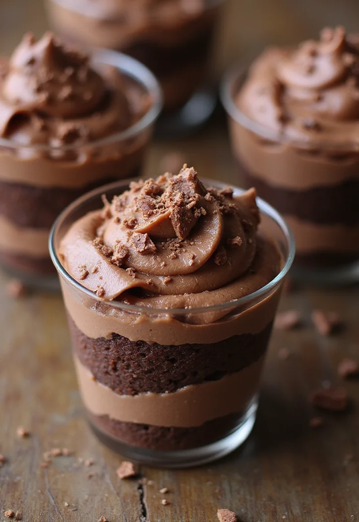 11 Decadent Chocolate Cake Cups Ideas That Will Satisfy Your Sweet Tooth Instantly! - 1. Classic Chocolate Layer Cake Cups