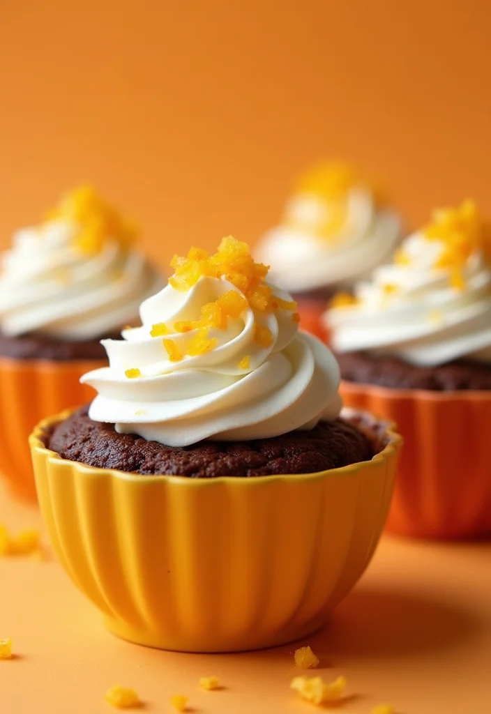 11 Decadent Chocolate Cake Cups Ideas That Will Satisfy Your Sweet Tooth Instantly! - 11. Chocolate Orange Cups
