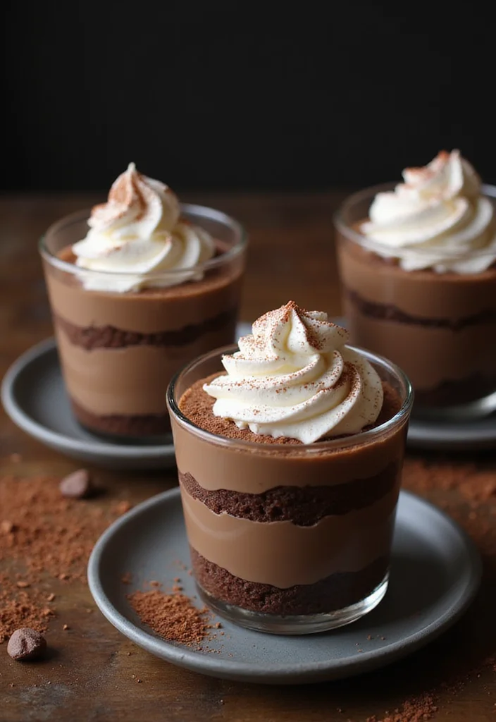 11 Decadent Chocolate Cake Cups Ideas That Will Satisfy Your Sweet Tooth Instantly! - 3. Mocha Espresso Cake Cups