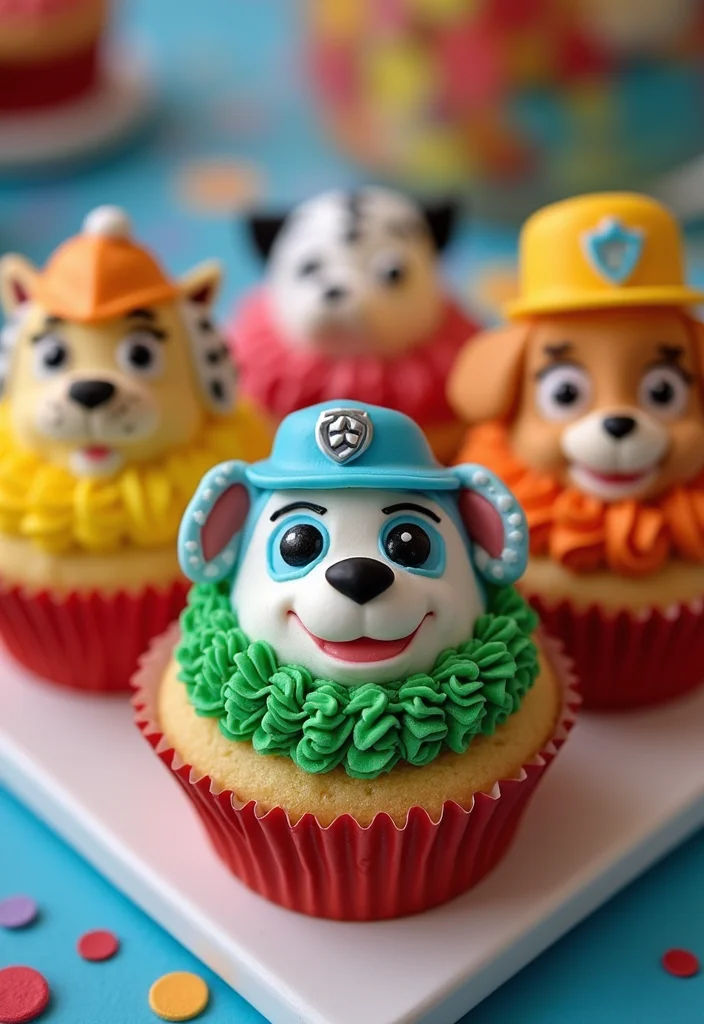 12 Easy Paw Patrol Cake Ideas with Step-by-Step Tutorials for Beginners! - 11. Paw Patrol Mini Cakes