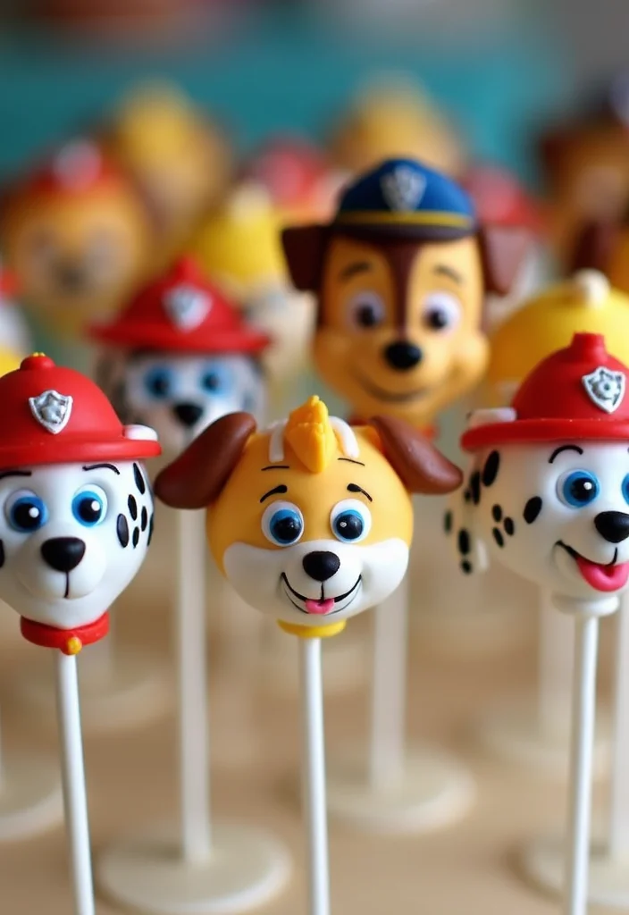 12 Easy Paw Patrol Cake Ideas with Step-by-Step Tutorials for Beginners! - 12. DIY Paw Patrol Cake Pops