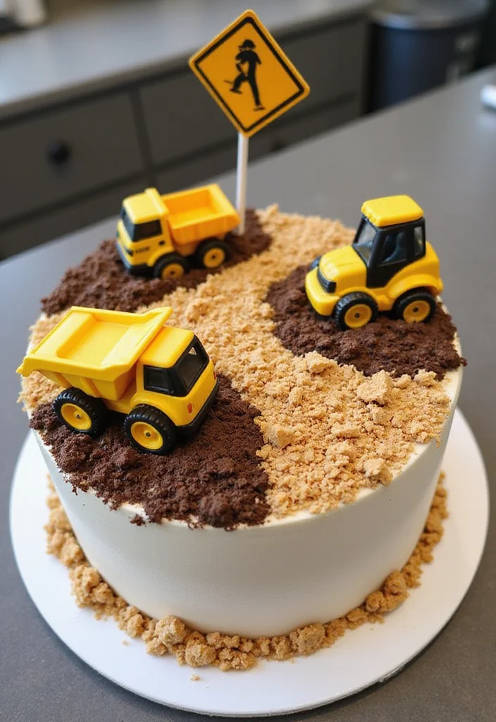 12 Easy Paw Patrol Cake Ideas with Step-by-Step Tutorials for Beginners! - 3. Rubble's Construction Cake