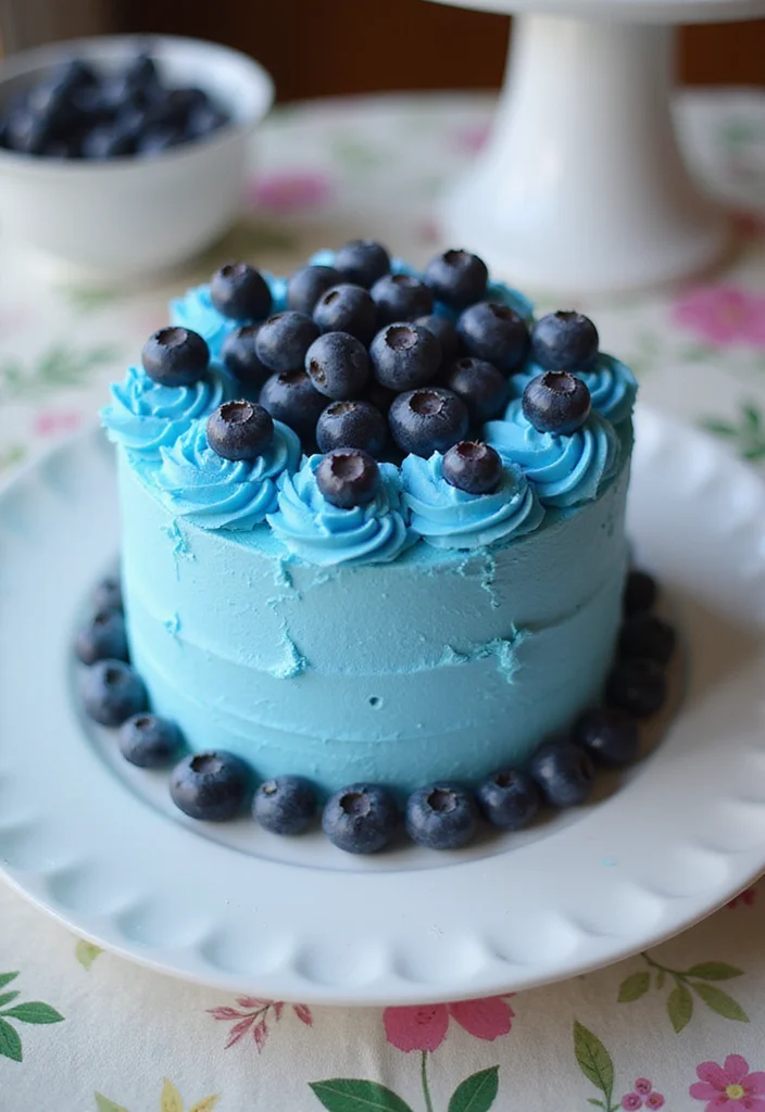 12 Easy Paw Patrol Cake Ideas with Step-by-Step Tutorials for Beginners! - 4. Chase's Blueberry Bliss Cake