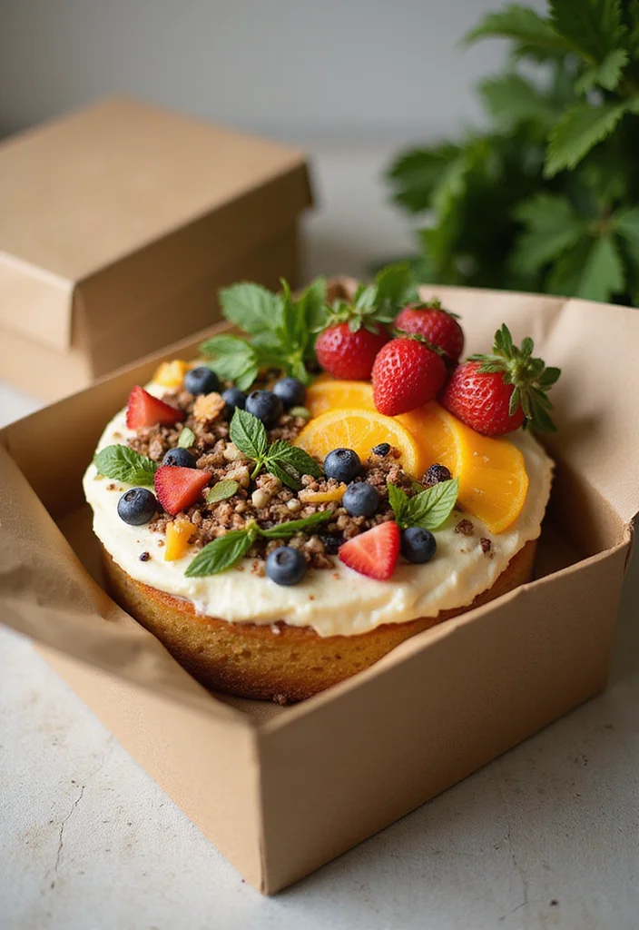 12 Personalized Cake Gift Box Ideas That Show You Care (Your Friends Will Adore #4!) - 10. Vegan Cake Gift Box