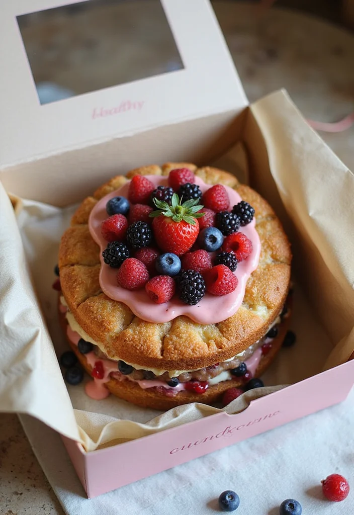 12 Personalized Cake Gift Box Ideas That Show You Care (Your Friends Will Adore #4!) - 5. Health-Conscious Cake Box