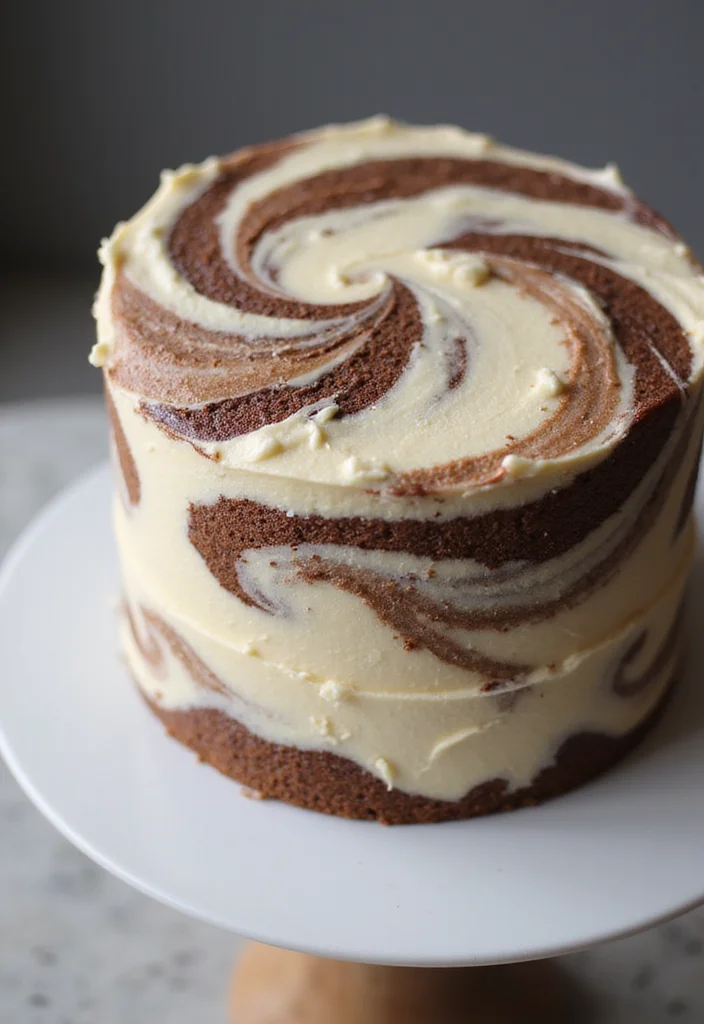 12 Stunning Cream Cake Designs That Will Wow Your Guests (You Won't Believe #5!) - 7. Marble Cream Cake