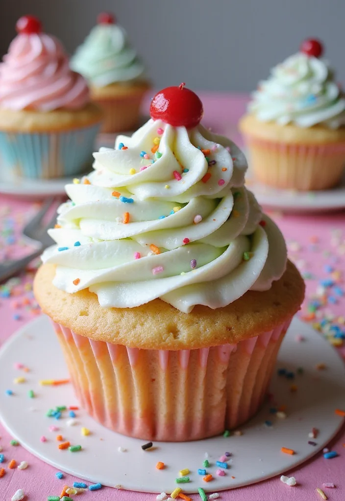 12 Stunning Cream Cake Designs That Will Wow Your Guests (You Won't Believe #5!) - 9. Cupcake Cream Cake