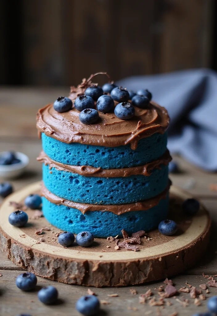 13 Delicious Blue Birthday Cakes for Men with Chocolatey Goodness (Get Ready for #6!) - 1. Classic Blue Velvet Cake with Chocolate Cream Cheese Frosting