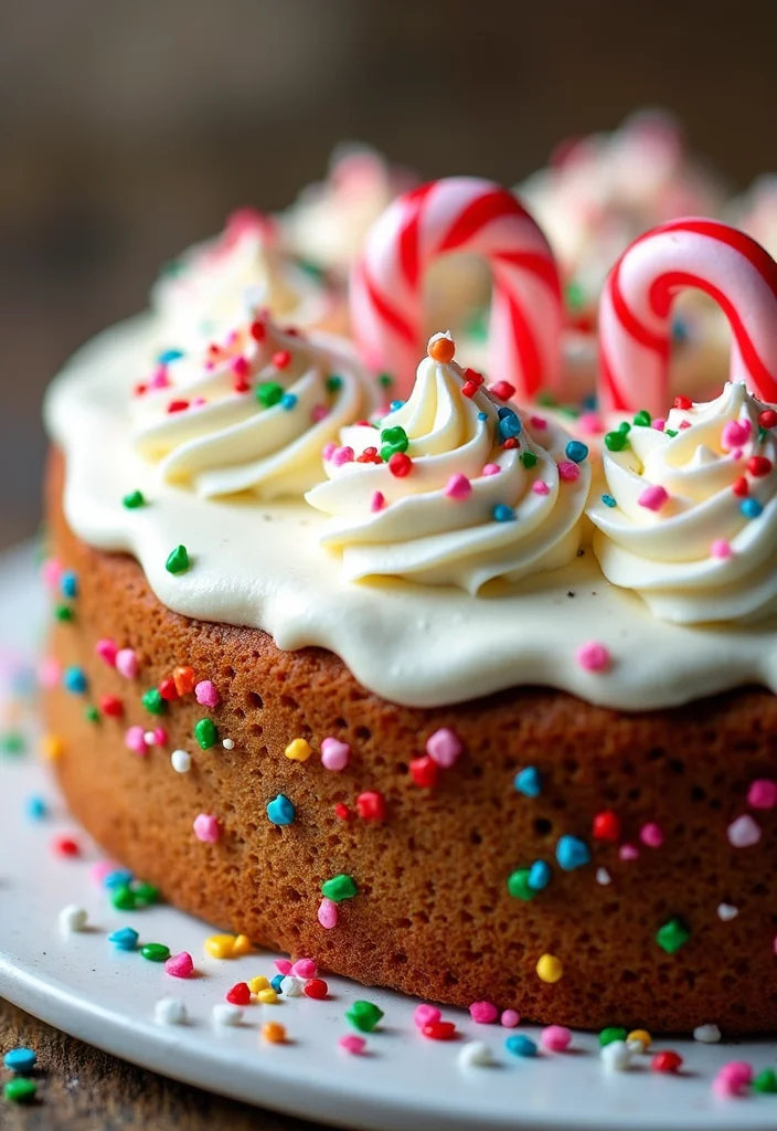 13 Fun and Simple Christmas Cake Recipes to Bake with Kids! - 1. Gingerbread Cake with Whipped Cream Frosting