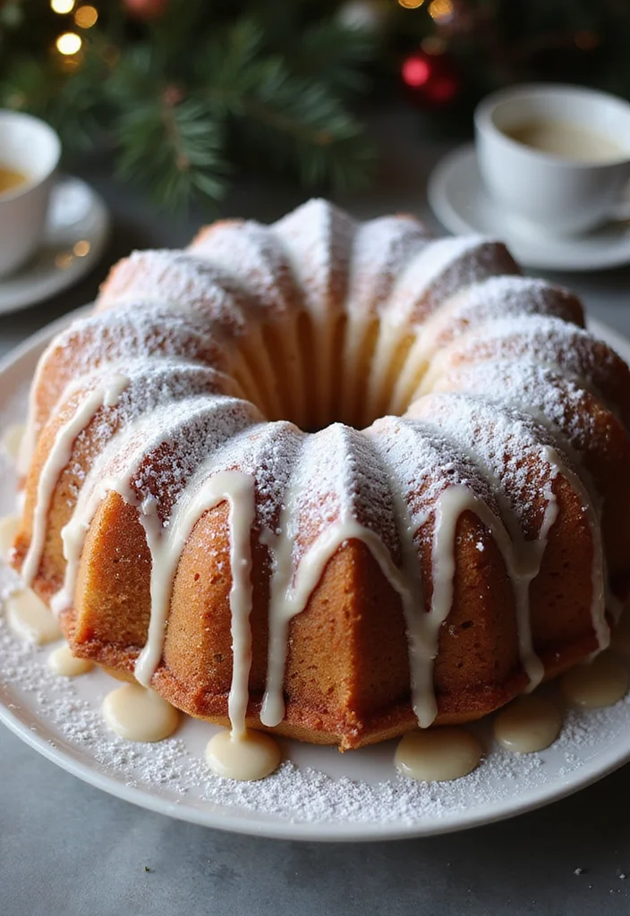 13 Fun and Simple Christmas Cake Recipes to Bake with Kids! - 13. Snowflake Bundt Cake