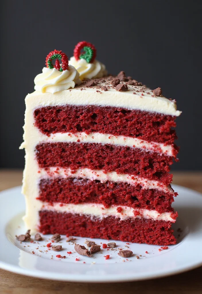 13 Fun and Simple Christmas Cake Recipes to Bake with Kids! - 3. Red Velvet Cake with Cream Cheese Frosting