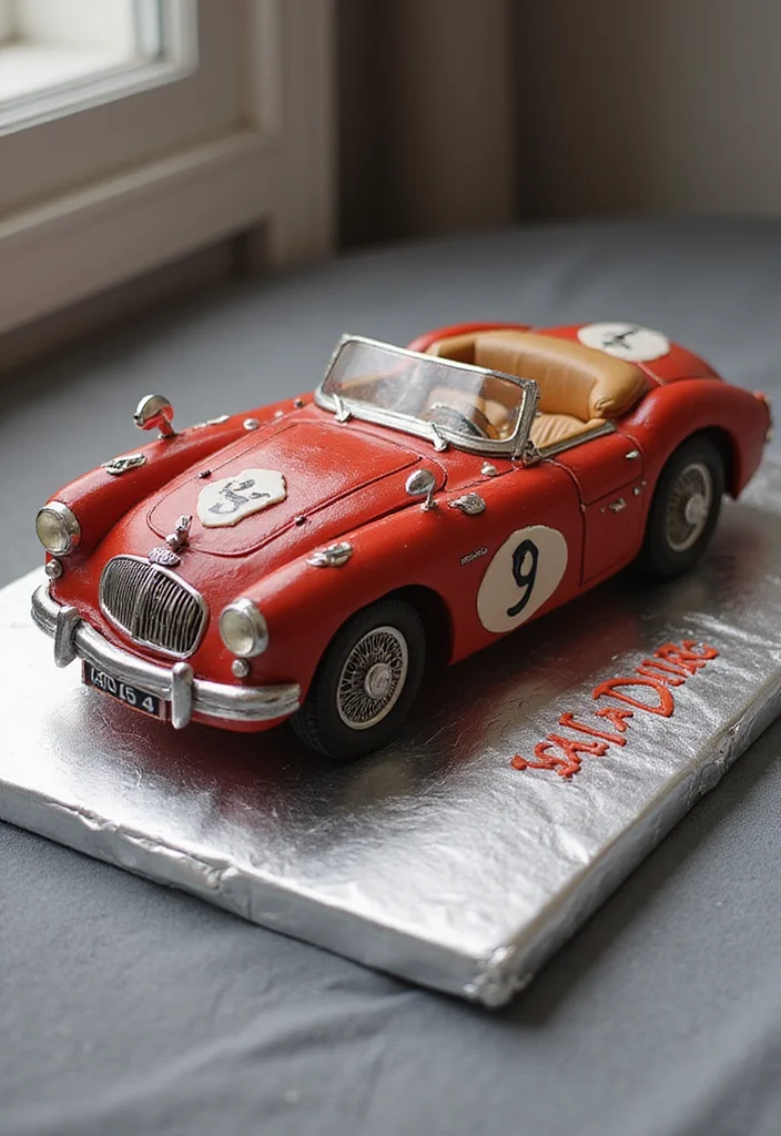 13 Stunning Men's Birthday Cakes That'll Steal the Show! - 5. Classic Car Cake