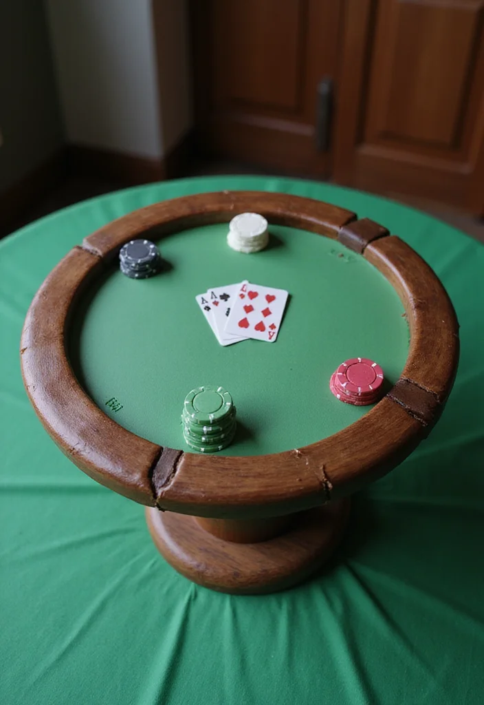 13 Stunning Men's Birthday Cakes That'll Steal the Show! - 7. Poker Table Cake