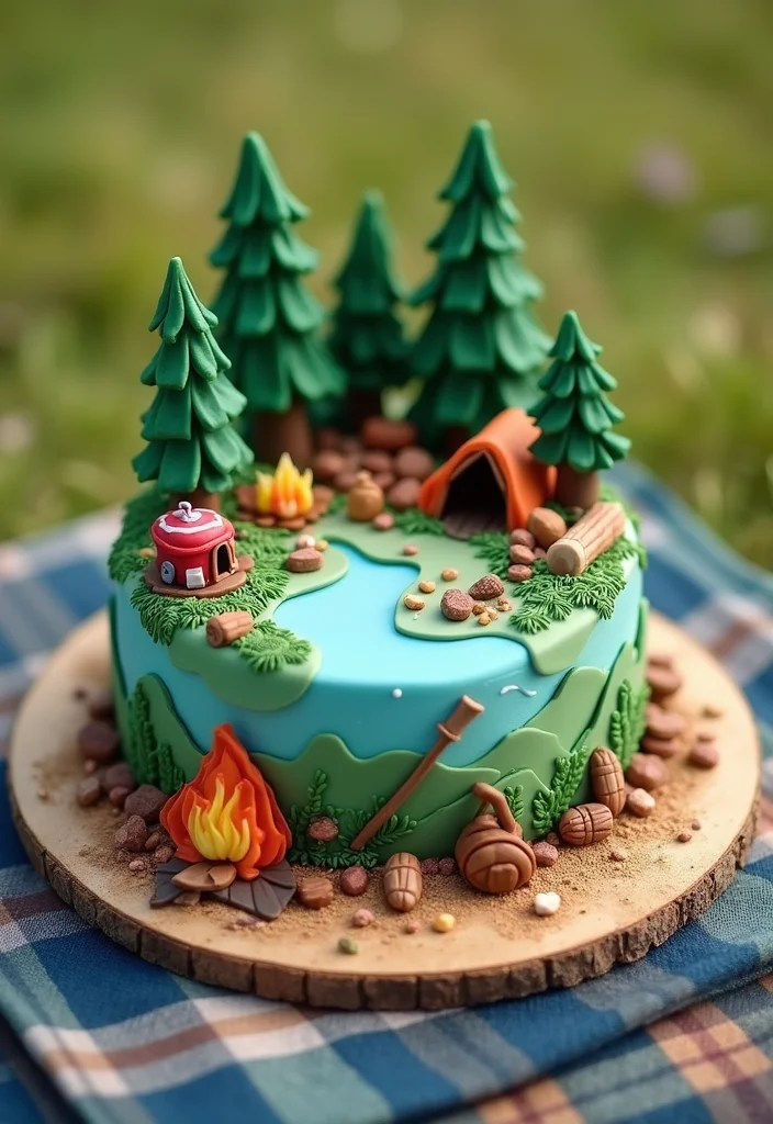 13 Stunning Men's Birthday Cakes That'll Steal the Show! - 8. Adventure Theme Cake