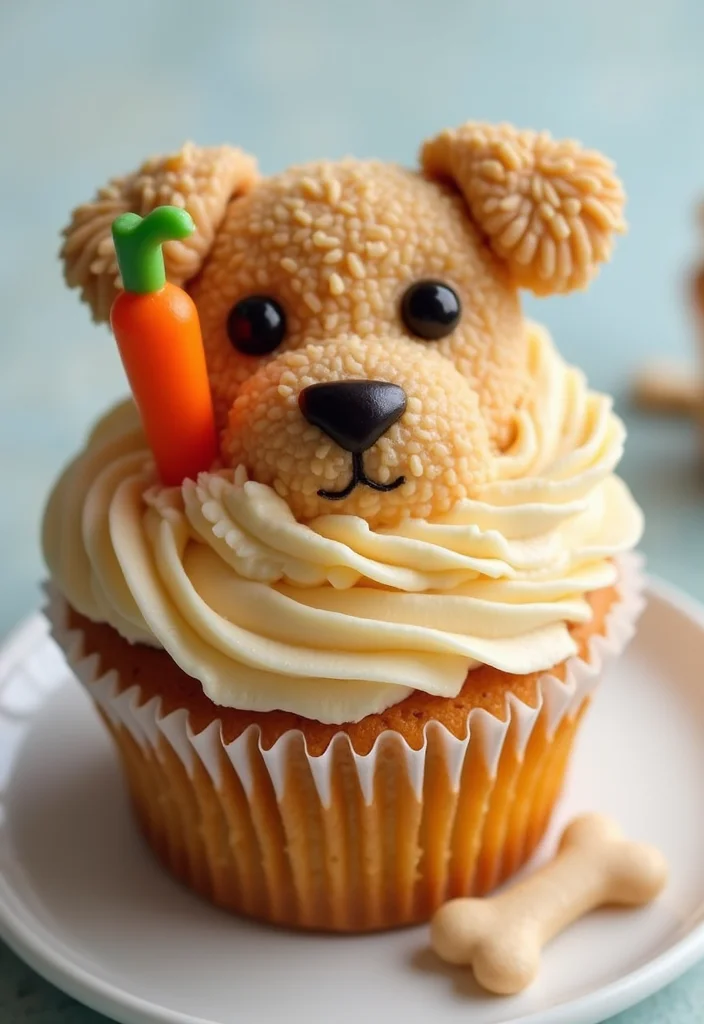 14 Custom Dog Lover Cake Ideas That Are Tailor-Made for Your Furry Friend! - 1. Peanut Butter Pupcake