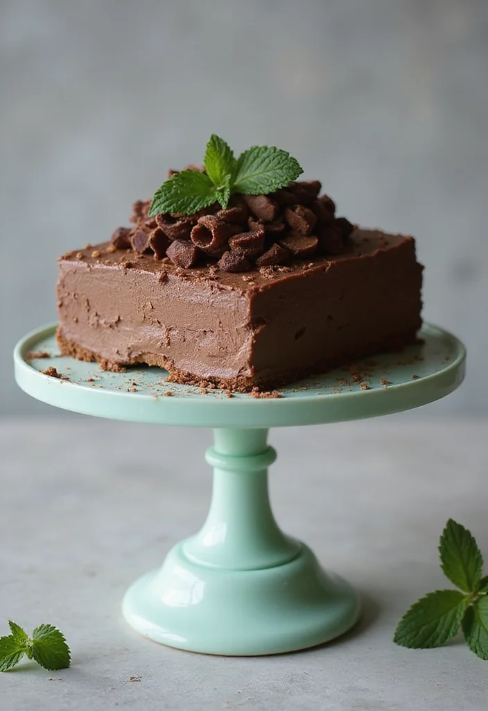 14 Seasonal Square Cake Decorating Ideas to Wow Your Guests This Year! - 11. Chocolate Mint Delight Cake
