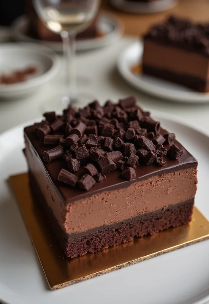 14 Seasonal Square Cake Decorating Ideas to Wow Your Guests This Year! - 6. Chocolate Indulgence Cake