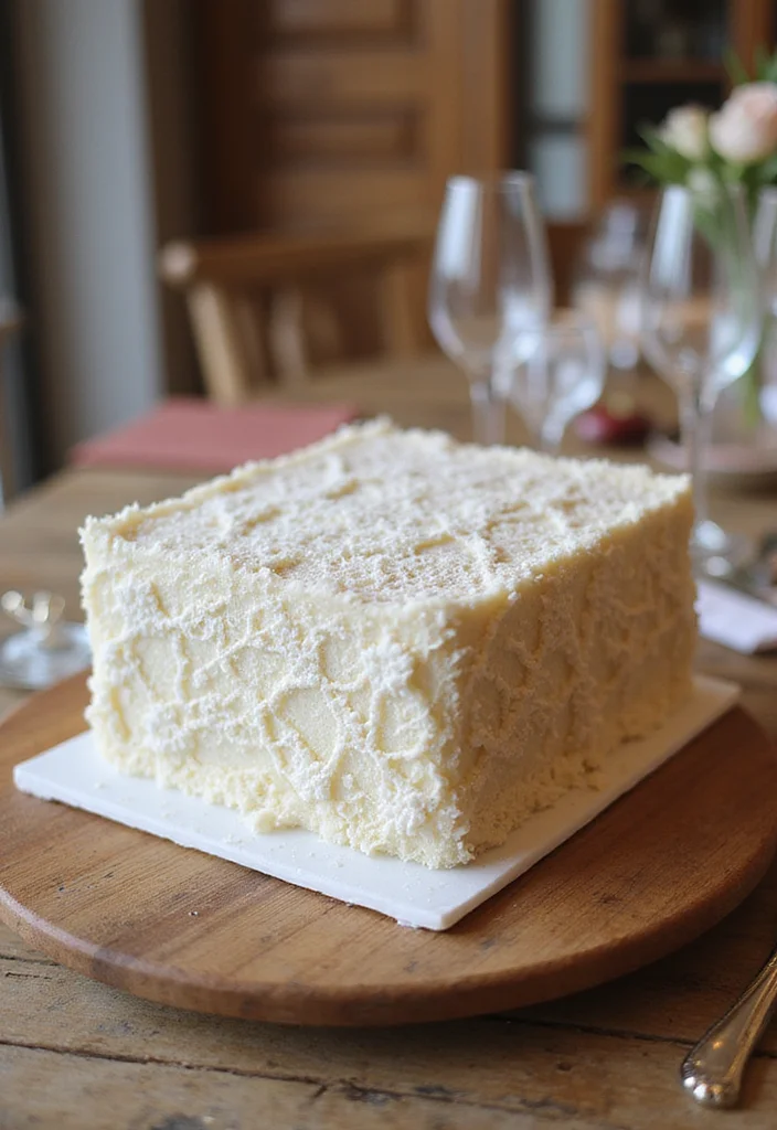 14 Seasonal Square Cake Decorating Ideas to Wow Your Guests This Year! - 9. Elegant Lace Cake