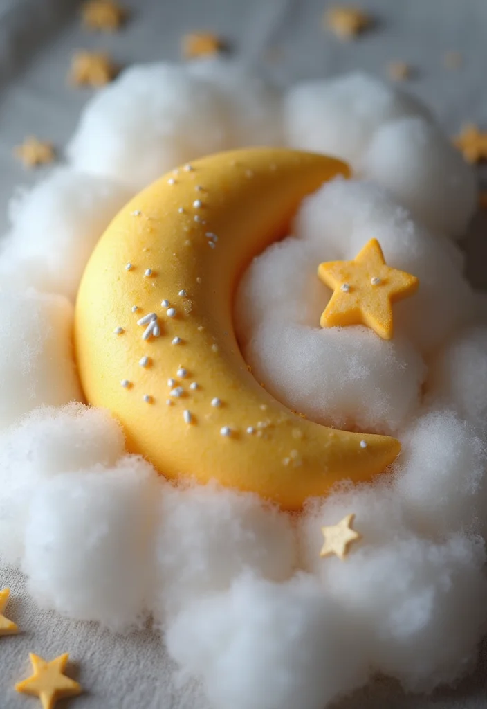 15 Creative Mom-to-Be Cake Designs That Will Make You Say 'Wow!' - 10. Sleepy Moon Cake