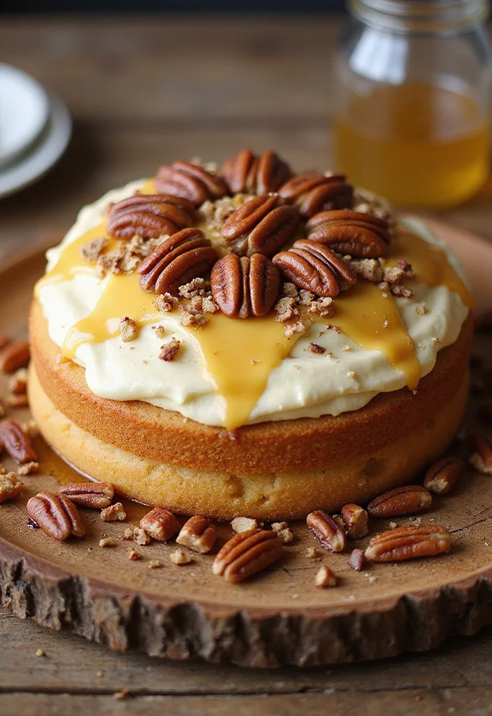 15 Easy and Fun First Bee Day Cake Recipes for Little Ones (Try #4!) - 11. Honey Butter Pecan Cake