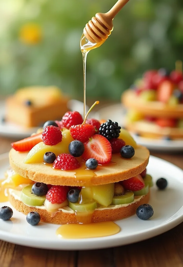 15 Easy and Fun First Bee Day Cake Recipes for Little Ones (Try #4!) - 14. Honey-Dipped Fruit Cake