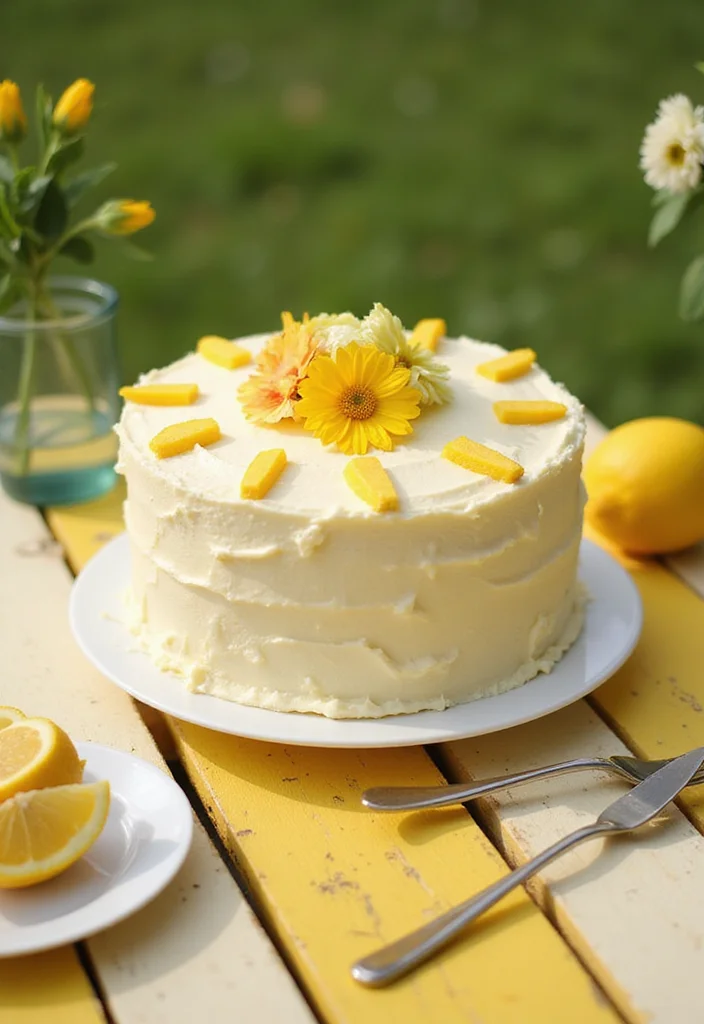 15 Easy and Fun First Bee Day Cake Recipes for Little Ones (Try #4!) - 3. Bee-autiful Lemon Cake