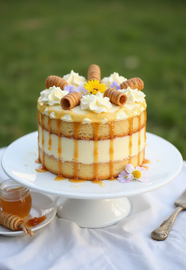 15 Easy and Fun First Bee Day Cake Recipes for Little Ones (Try #4!) - 6. Sweet as Honey Cake