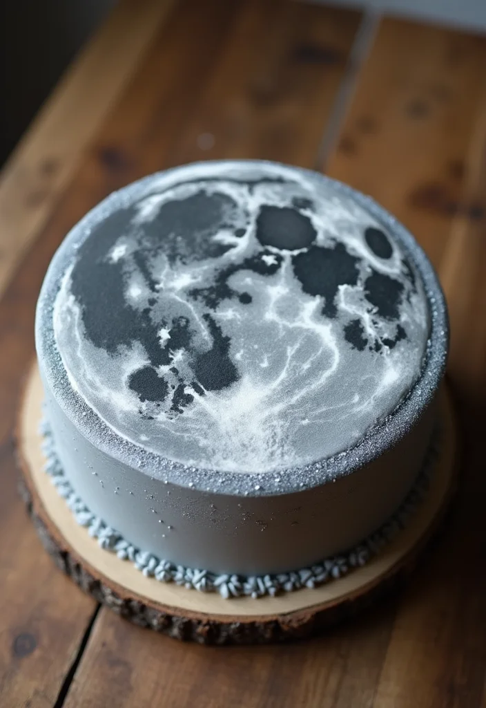 15 Enchanting Moon Themed Cake Ideas for Your Next Birthday Bash (You’ll Love #5!) - 1. Classic Full Moon Cake