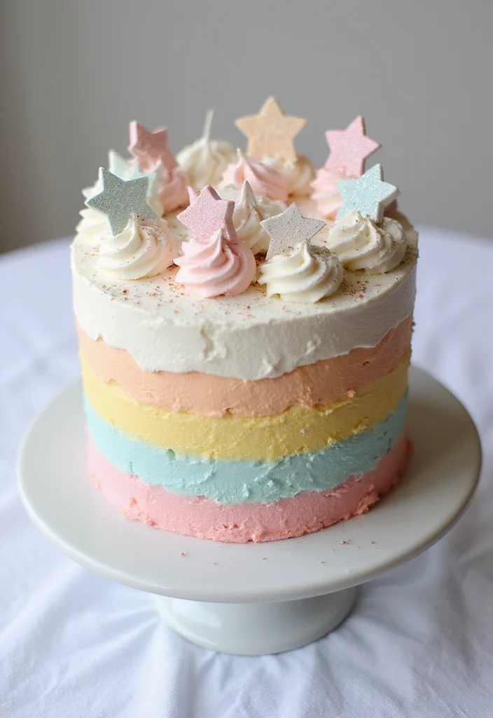 15 Enchanting Moon Themed Cake Ideas for Your Next Birthday Bash (You’ll Love #5!) - 10. Nebula Meringue Cake