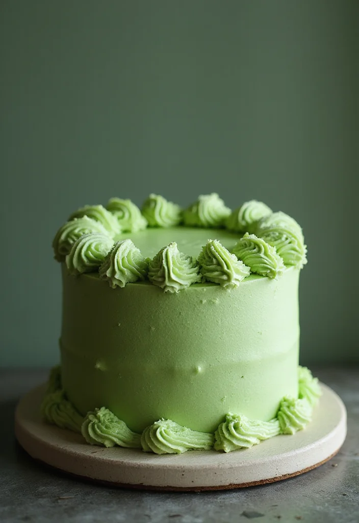 15 Fun and Aesthetic 18th Birthday Cake Ideas to Wow Your Friends! - 12. Matcha Green Tea Cake