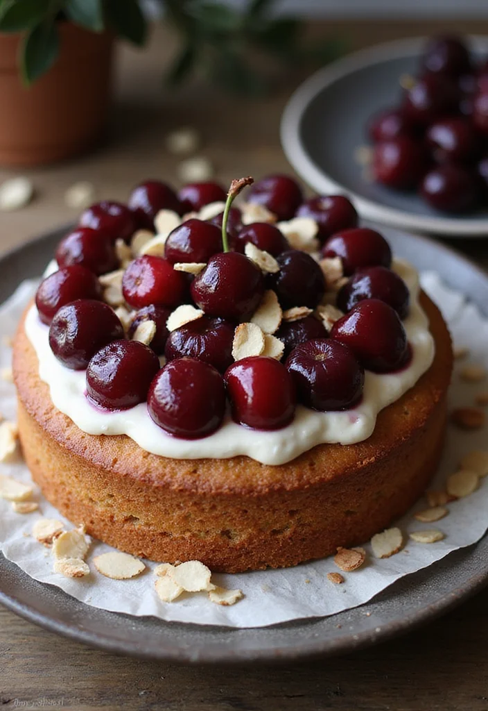 15 Fun and Aesthetic 18th Birthday Cake Ideas to Wow Your Friends! - 15. Cherry Almond Cake