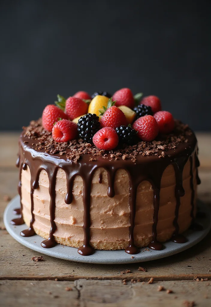 15 Fun and Aesthetic 18th Birthday Cake Ideas to Wow Your Friends! - 2. Classic Chocolate Drip Cake