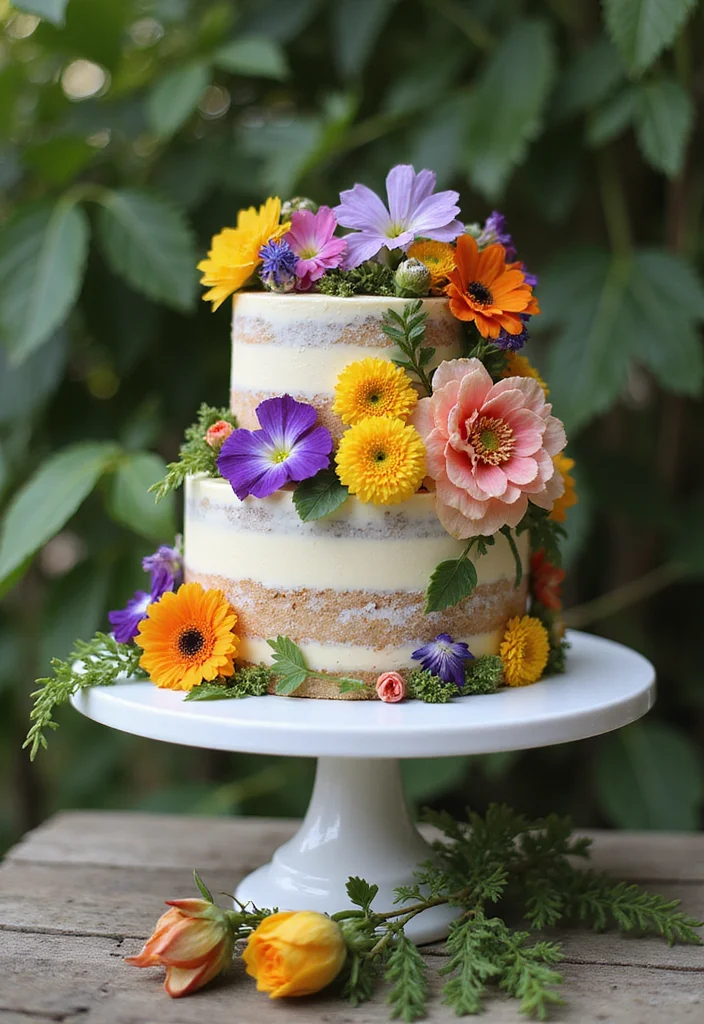 15 Fun and Aesthetic 18th Birthday Cake Ideas to Wow Your Friends! - 3. Floral Fantasy Cake