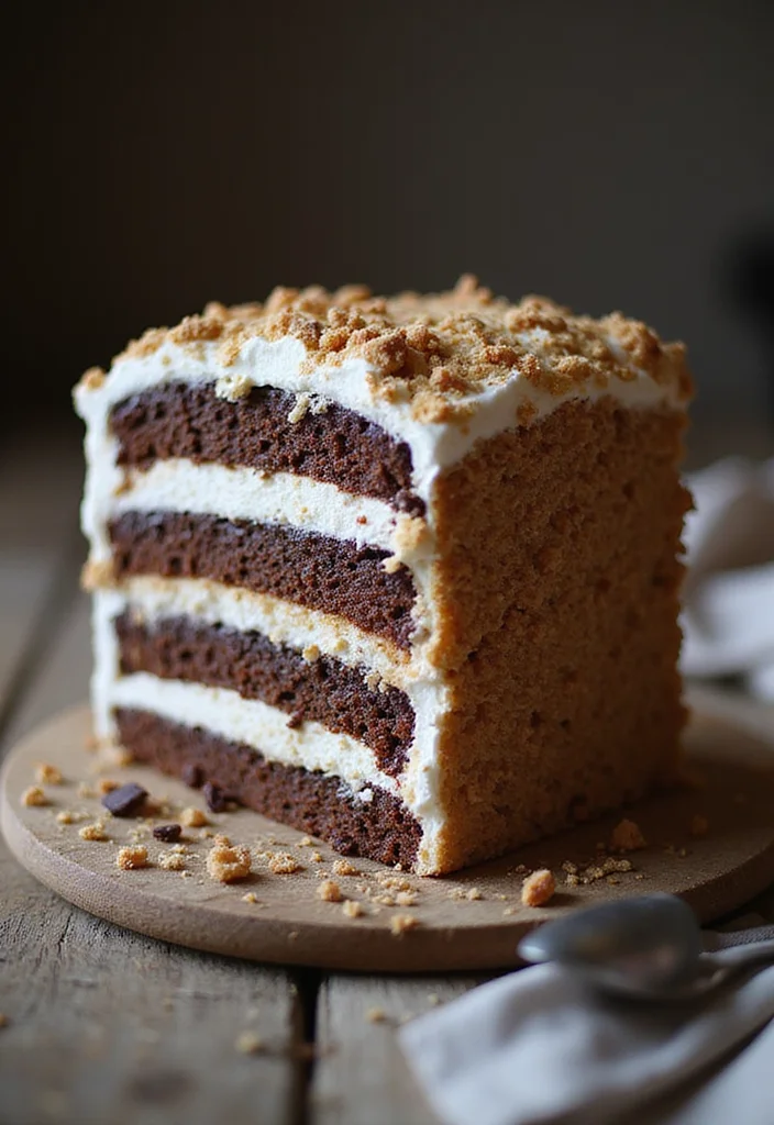 15 Fun and Aesthetic 18th Birthday Cake Ideas to Wow Your Friends! - 7. S’mores Layer Cake