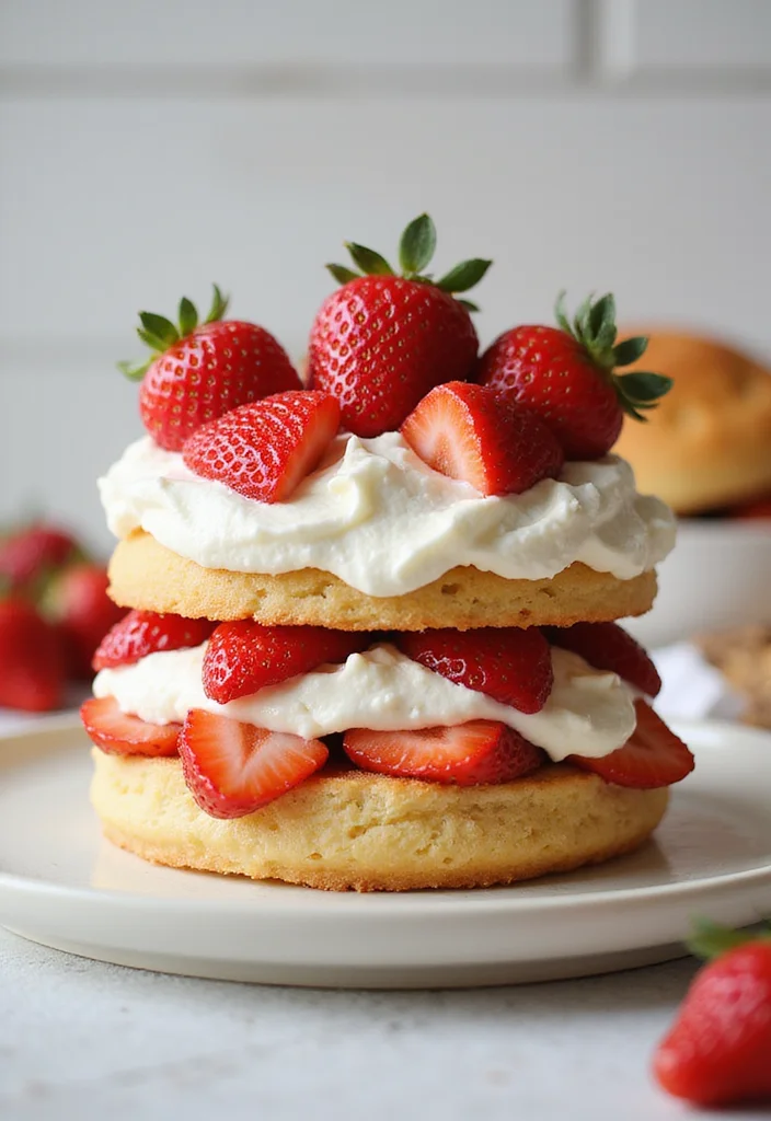 15 Unique Golden Birthday Cake Ideas to Make Your Day Shine (Check Out #8!) - 12. Golden Strawberry Shortcake