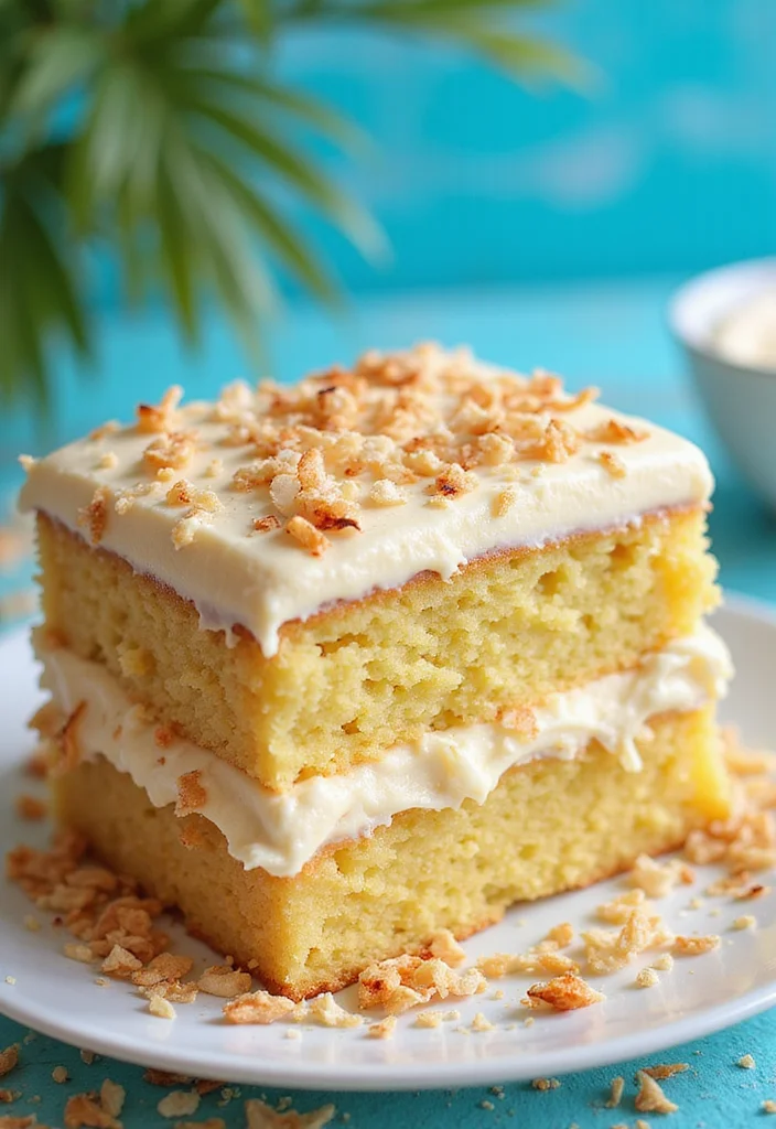 15 Unique Golden Birthday Cake Ideas to Make Your Day Shine (Check Out #8!) - 9. Golden Coconut Cake