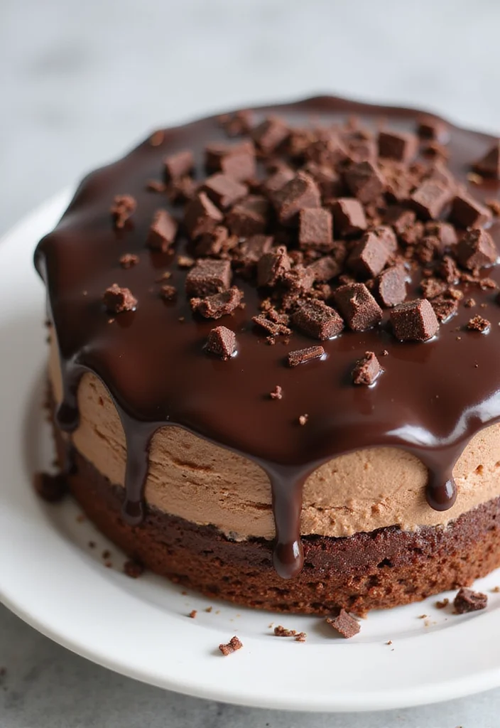 15 Unique Reception Cake Designs That Will Wow Your Guests (Check Out #7!) - 11. Chocolate Mousse Cake