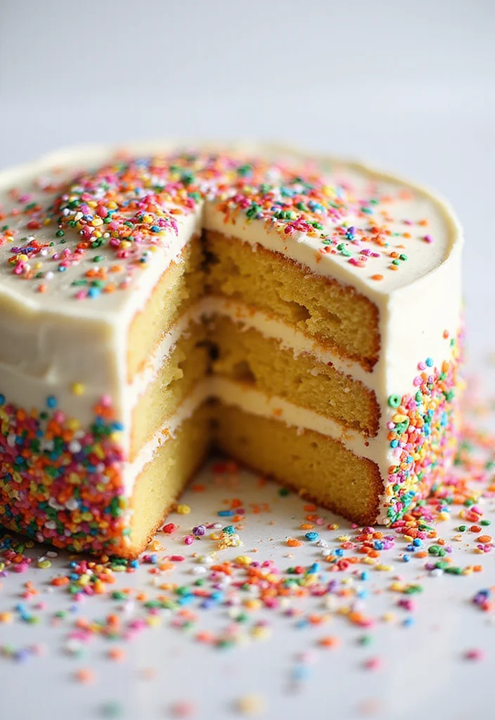 15 Unique Reception Cake Designs That Will Wow Your Guests (Check Out #7!) - 7. The Colorful Confetti Cake