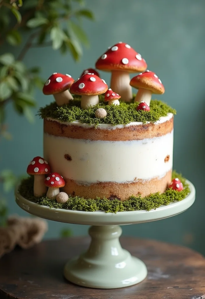 15 Unique Reception Cake Designs That Will Wow Your Guests (Check Out #7!) - 8. Whimsical Woodland Cake