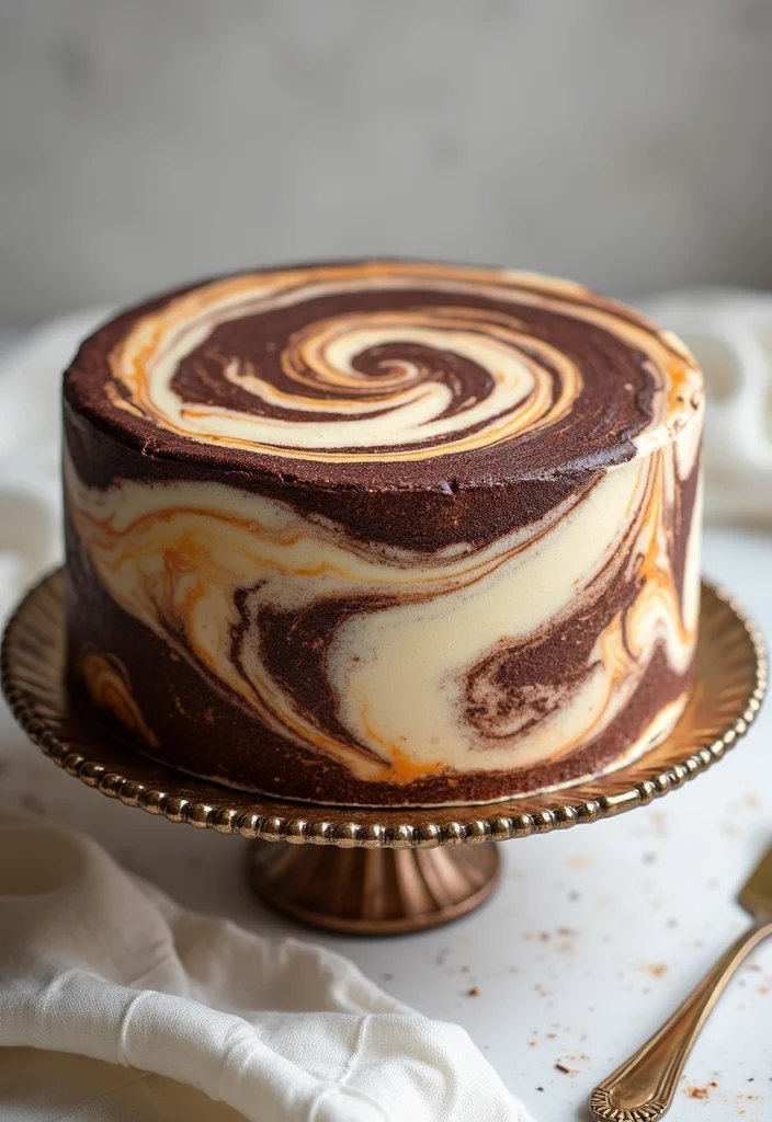 15 Unique Reception Cake Designs That Will Wow Your Guests (Check Out #7!) - 9. Marbled Cake