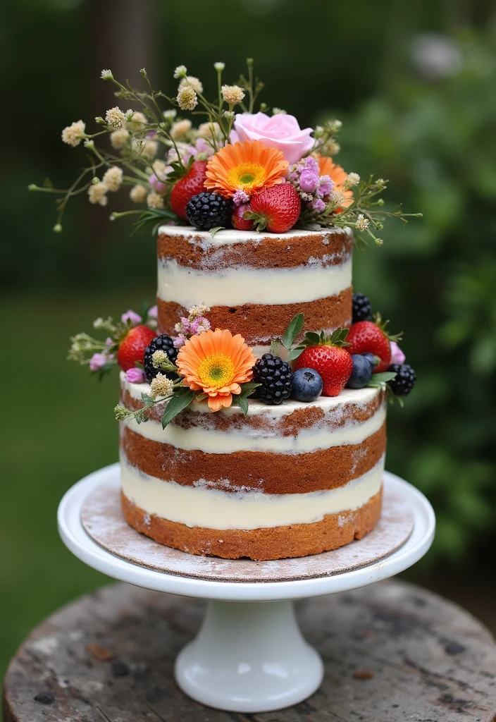 16 Creative Cake Decor Trends That Will Change the Way You Bake (Brace Yourself for #8!) - 15. Simple Naked Cakes