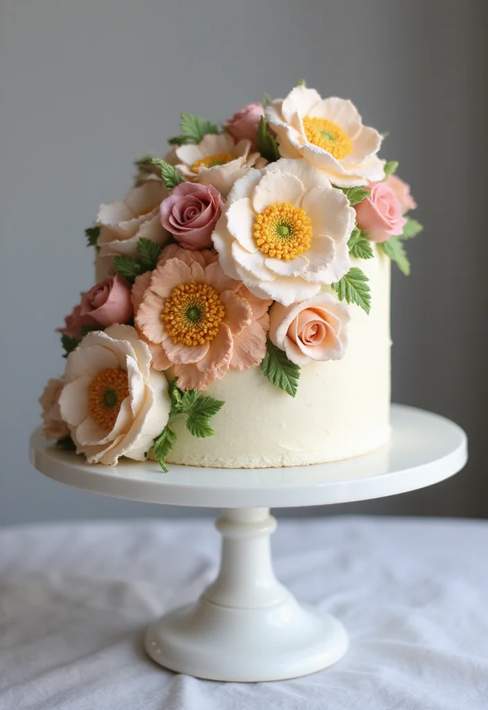 16 Deliciously Unique Cake Models You Can't Afford to Miss (Especially #11!) - 1. Floral Buttercream Fantasy