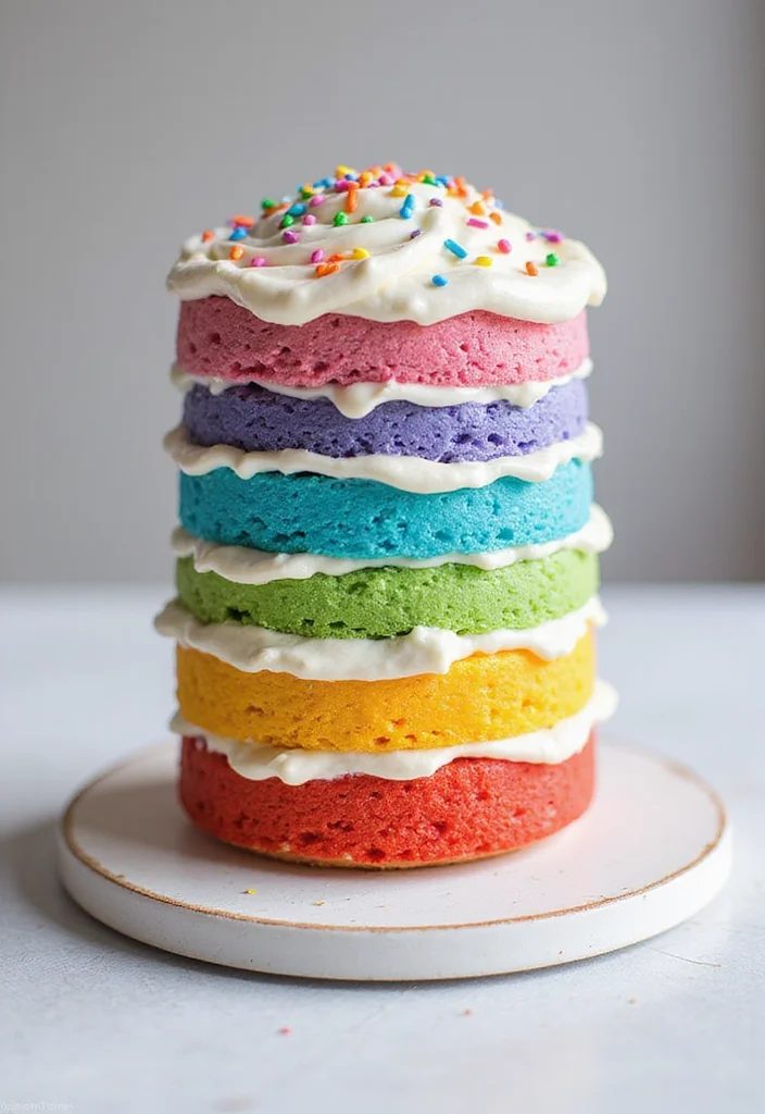 16 Deliciously Unique Cake Models You Can't Afford to Miss (Especially #11!) - 3. Rainbow Layer Dream