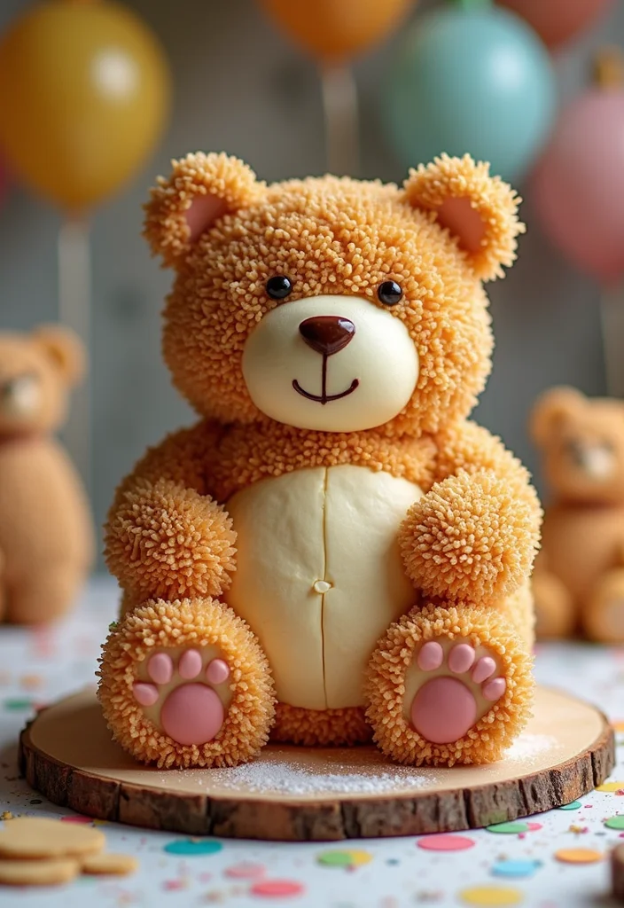 16 Fun Tall Cake Designs Your Kids Will Adore—#7 Is a Party Favorite! - 14. Teddy Bear Cake
