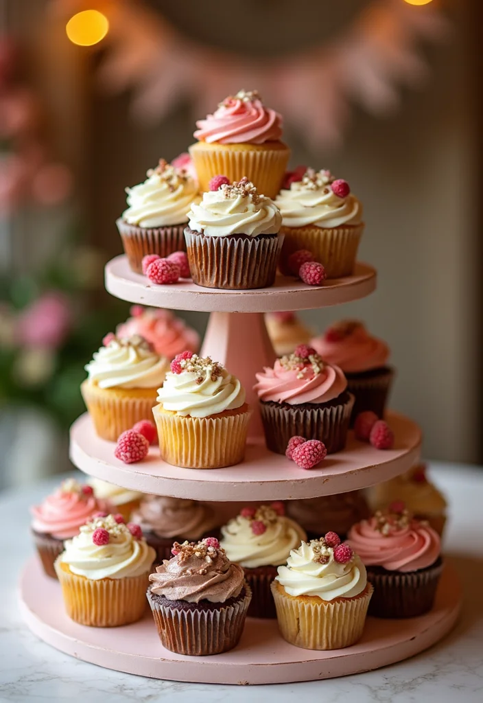 17 Trending Romantic Wedding Cake Styles That Will Capture Your Heart (Especially #4!) - 11. Cupcake Wedding Cake