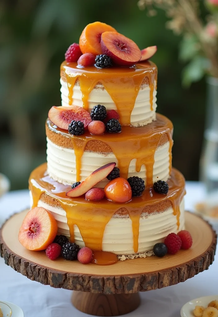 17 Trending Romantic Wedding Cake Styles That Will Capture Your Heart (Especially #4!) - 14. Upside-Down Cake
