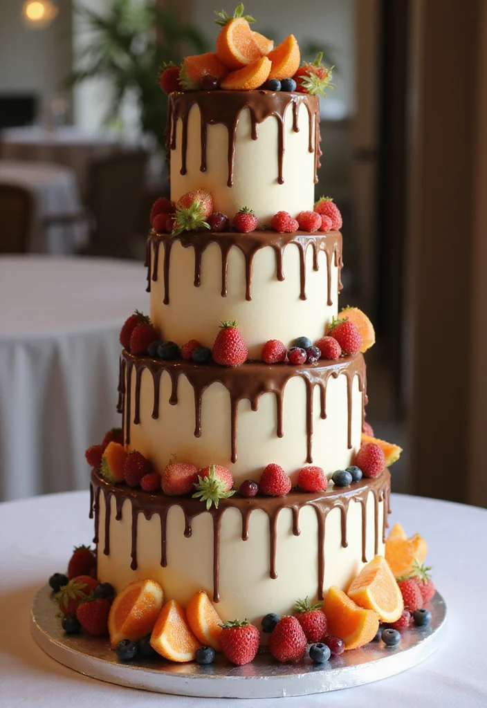 17 Trending Romantic Wedding Cake Styles That Will Capture Your Heart (Especially #4!) - 6. Drip Cake