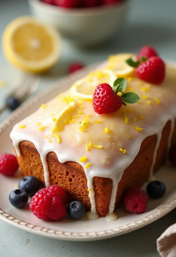 17 Unique Loaf Cake Decoration Styles That Will Make Your Cake the Star of the Show! - 1. Classic Glaze and Zest