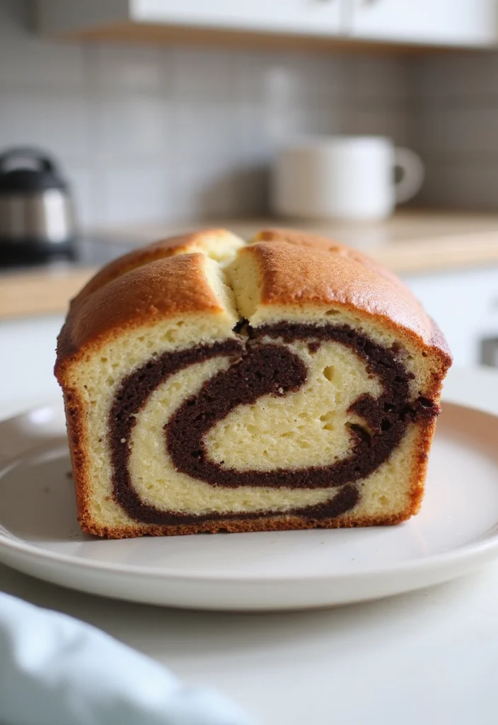 17 Unique Loaf Cake Decoration Styles That Will Make Your Cake the Star of the Show! - 12. Marbled Masterpiece